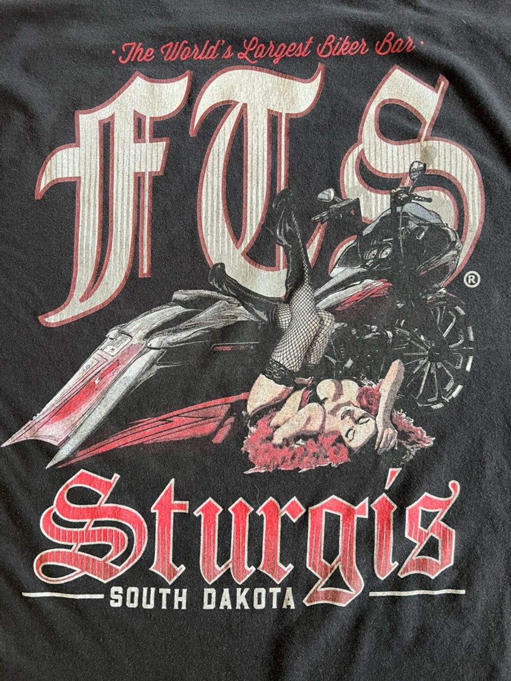 Full Throttle Saloon FTS Black Sz 2XL T-shirt Sturgis SD Motorcycle Rally Biker